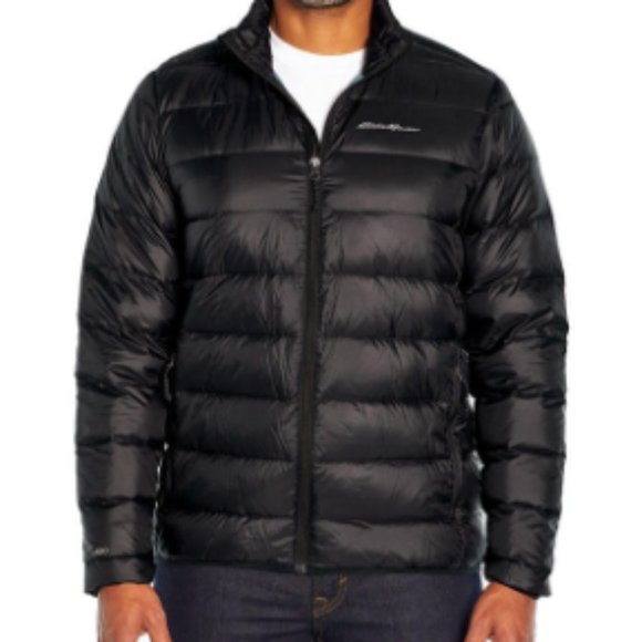 New Eddie Bauer Men's Packable Down Jacket Size 2XL Water Repellent Black - Picture 9 of 12